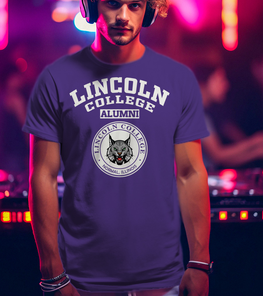 Lincoln College Alumni Normal Illinois Wildcat T-Shirt