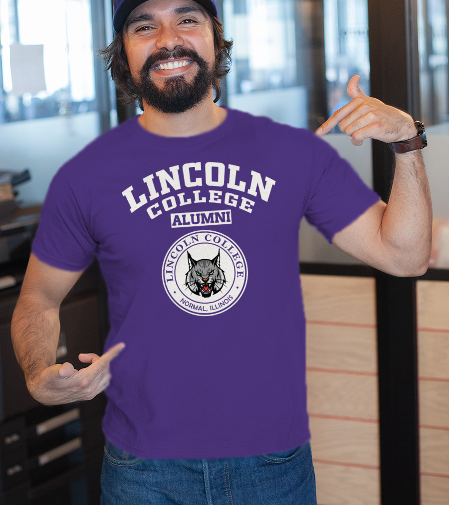 Lincoln College Alumni Normal Illinois Wildcat T-Shirt