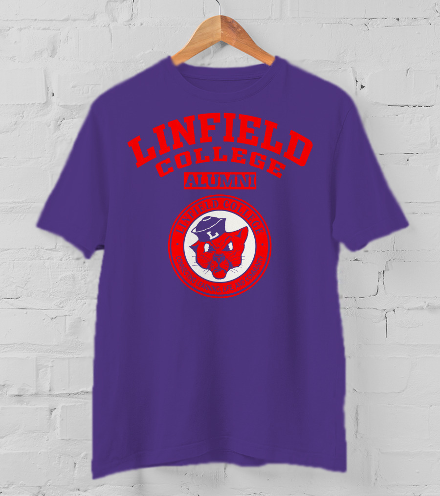 Linfield College Alumni Confido Personal Development Mascot T-Shirt