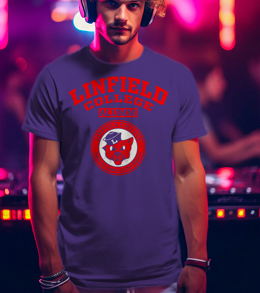 Linfield College Alumni Confido Personal Development Mascot T-Shirt
