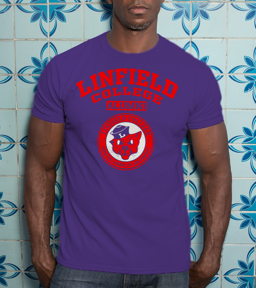 Linfield College Alumni Confido Personal Development Mascot T-Shirt