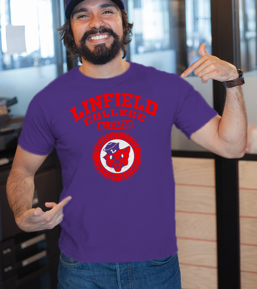 Linfield College Alumni Confido Personal Development Mascot T-Shirt