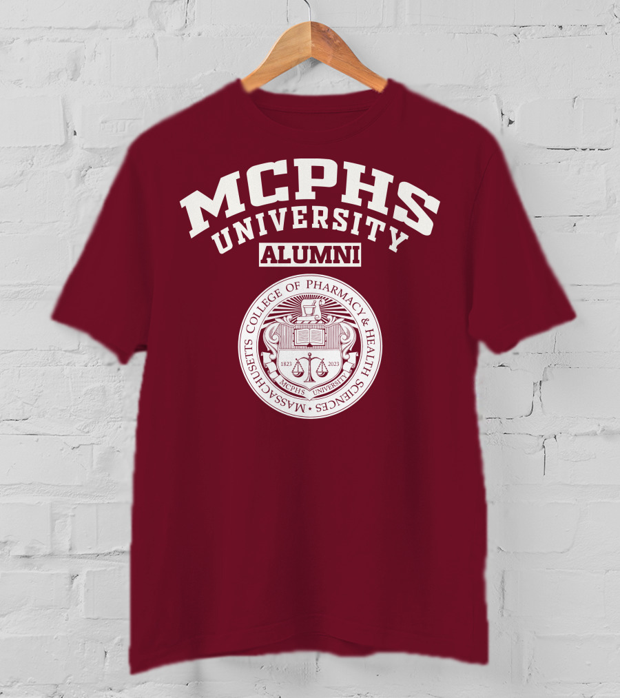 MCPHS University Alumni Massachusetts College Of Pharmacy And Health Sciences Seal T-Shirt