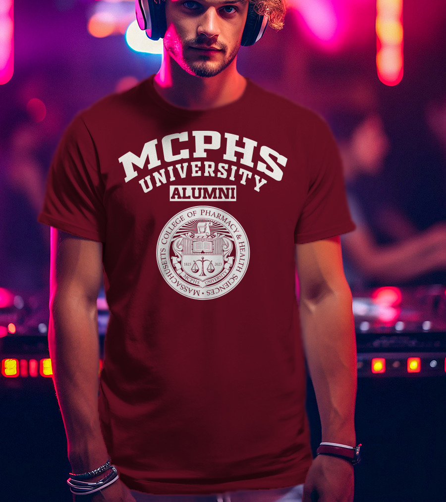 MCPHS University Alumni Massachusetts College Of Pharmacy And Health Sciences Seal T-Shirt