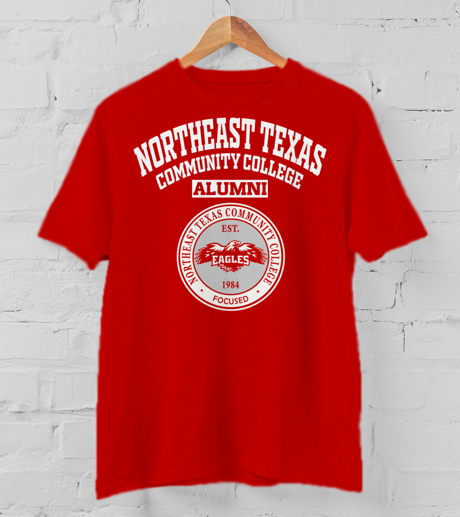Northeast Texas Community College Alumni Eagles Est. 1984 Focused T-Shirt