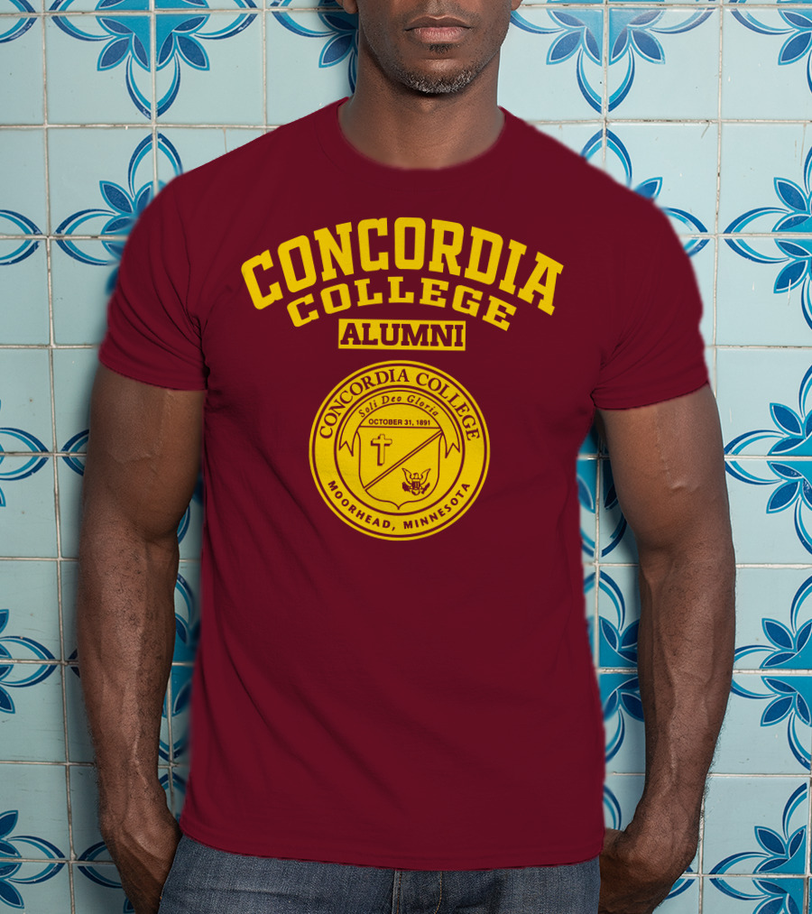 Concordia College Alumni Moorhead Minnesota Seal Soli Deo Gloria October 31 1891 T-Shirt