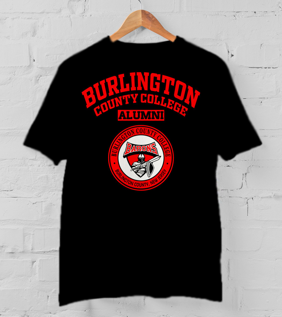 Burlington County College Alumni Barons Burlington County New Jersey T-Shirt
