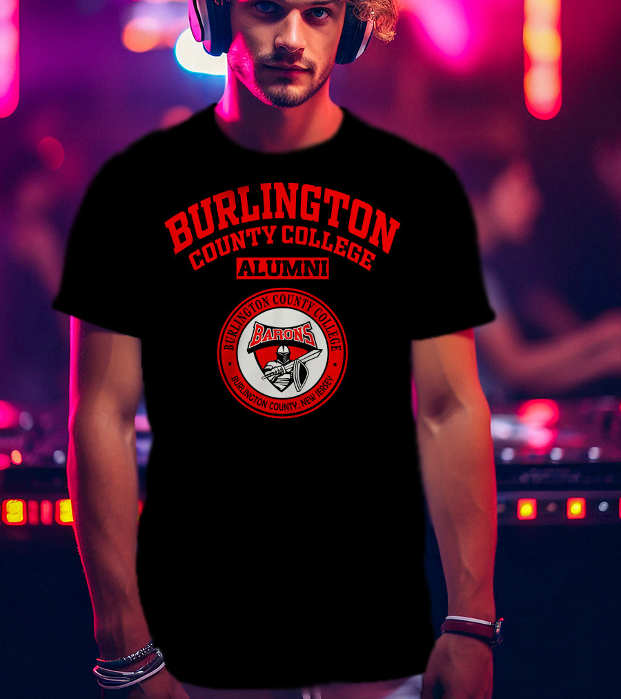 Burlington County College Alumni Barons Burlington County New Jersey T-Shirt