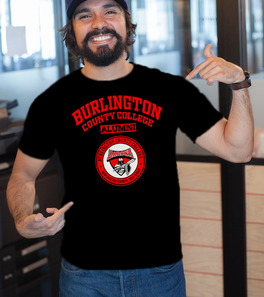 Burlington County College Alumni Barons Burlington County New Jersey T-Shirt