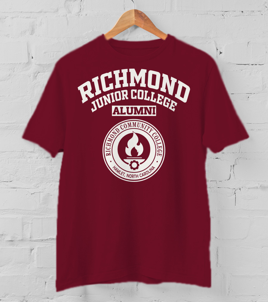 Richmond Junior College Alumni Richmond Community College Hamlet North Carolina T-Shirt