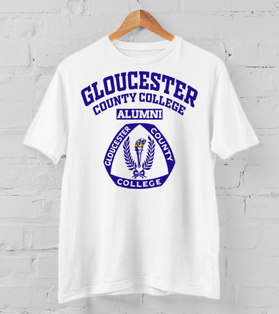 Gloucester County College Alumni Torch Laurel Emblem T-Shirt
