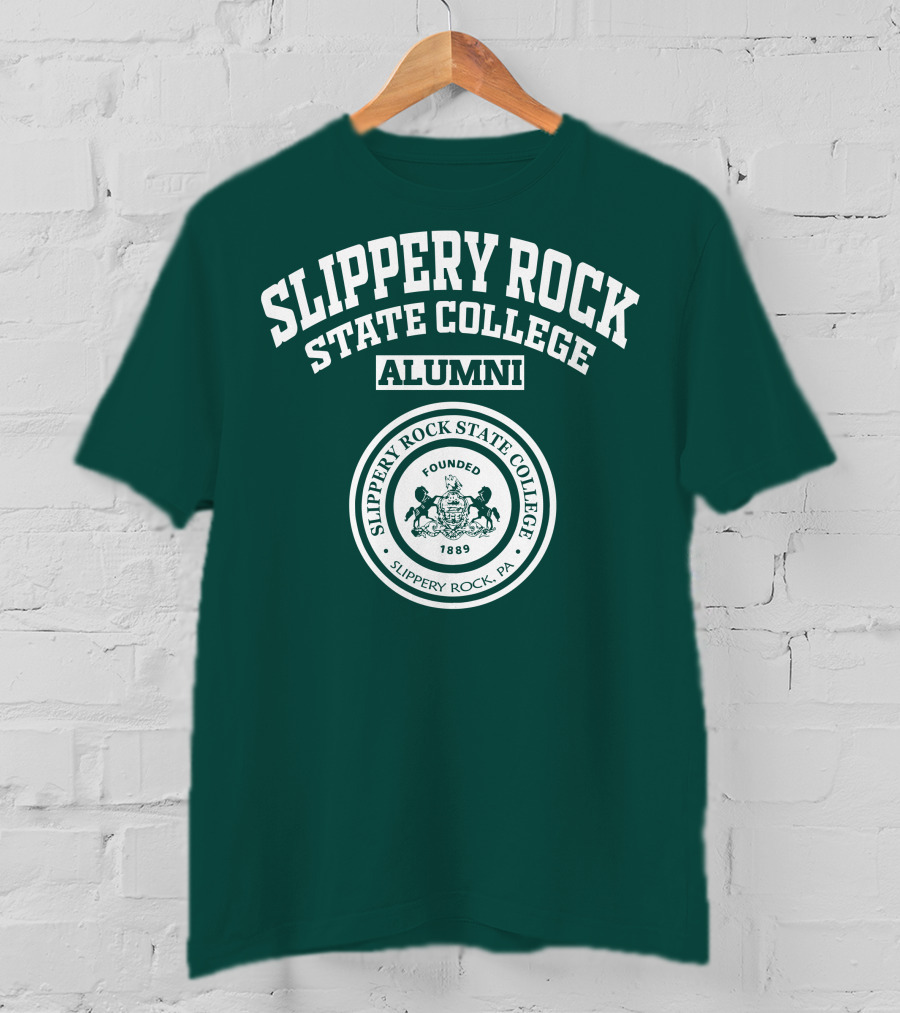 Slippery Rock State College Alumni Founded 1889 Seal Slippery Rock PA T-Shirt
