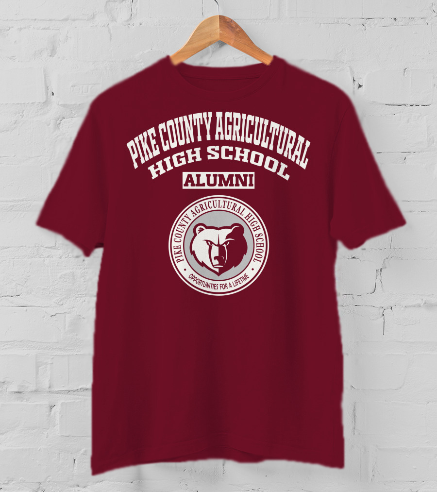 Pike County Agricultural High School Alumni Opportunities For A Lifetime Bear T-Shirt