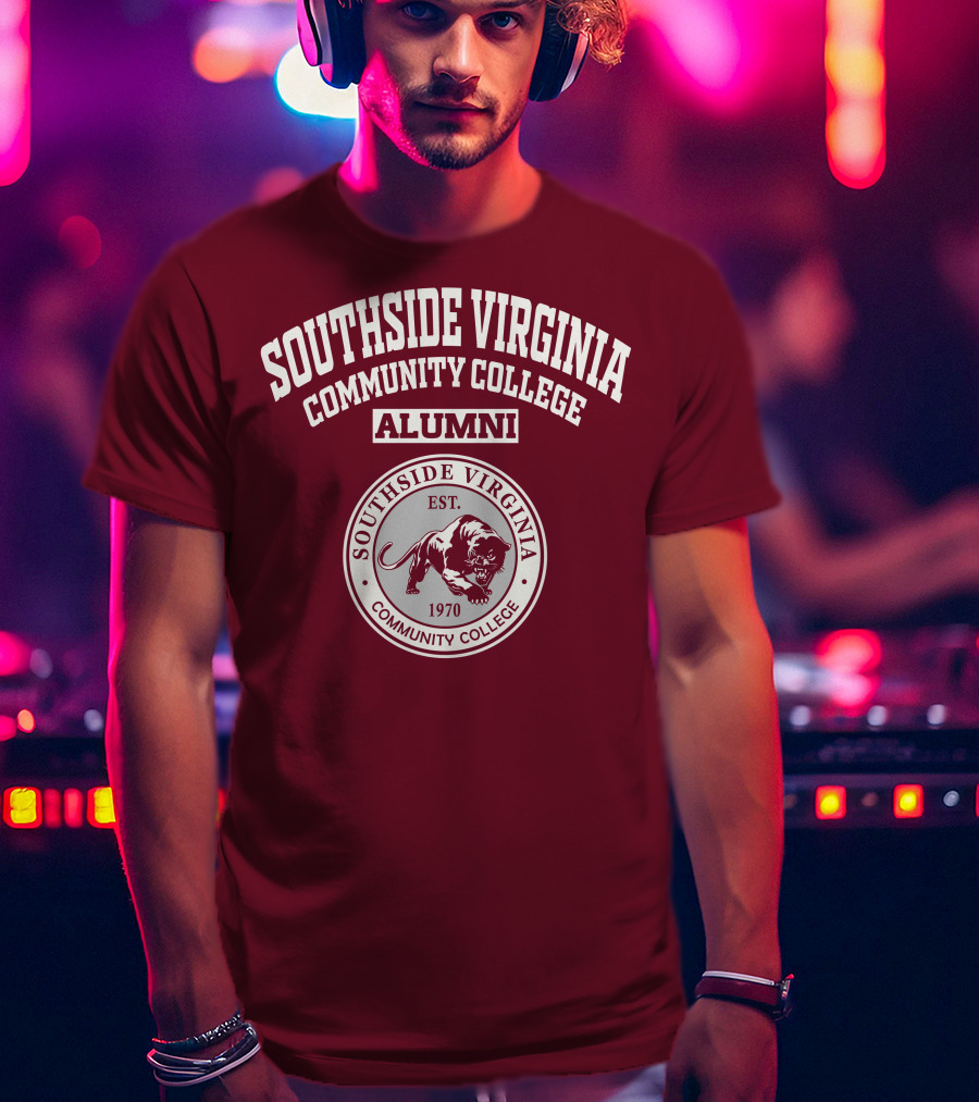 Southside Virginia Community College Alumni Est. 1970 Lion Emblem T-Shirt
