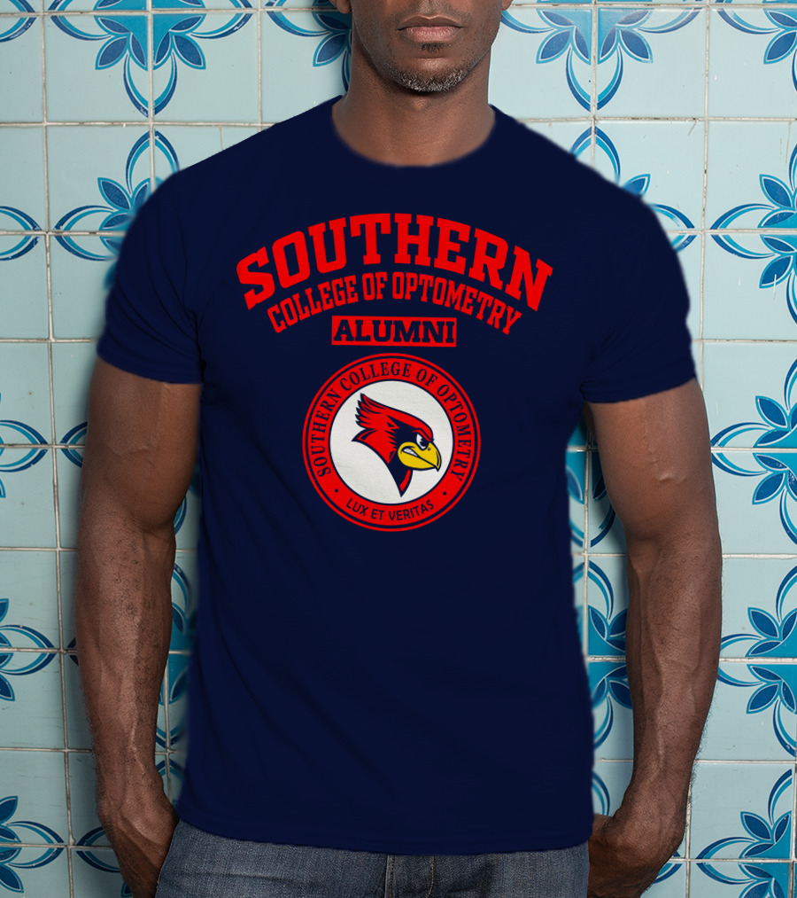 Southern College Of Optometry Alumni Lux Et Veritas Cardinal T-Shirt