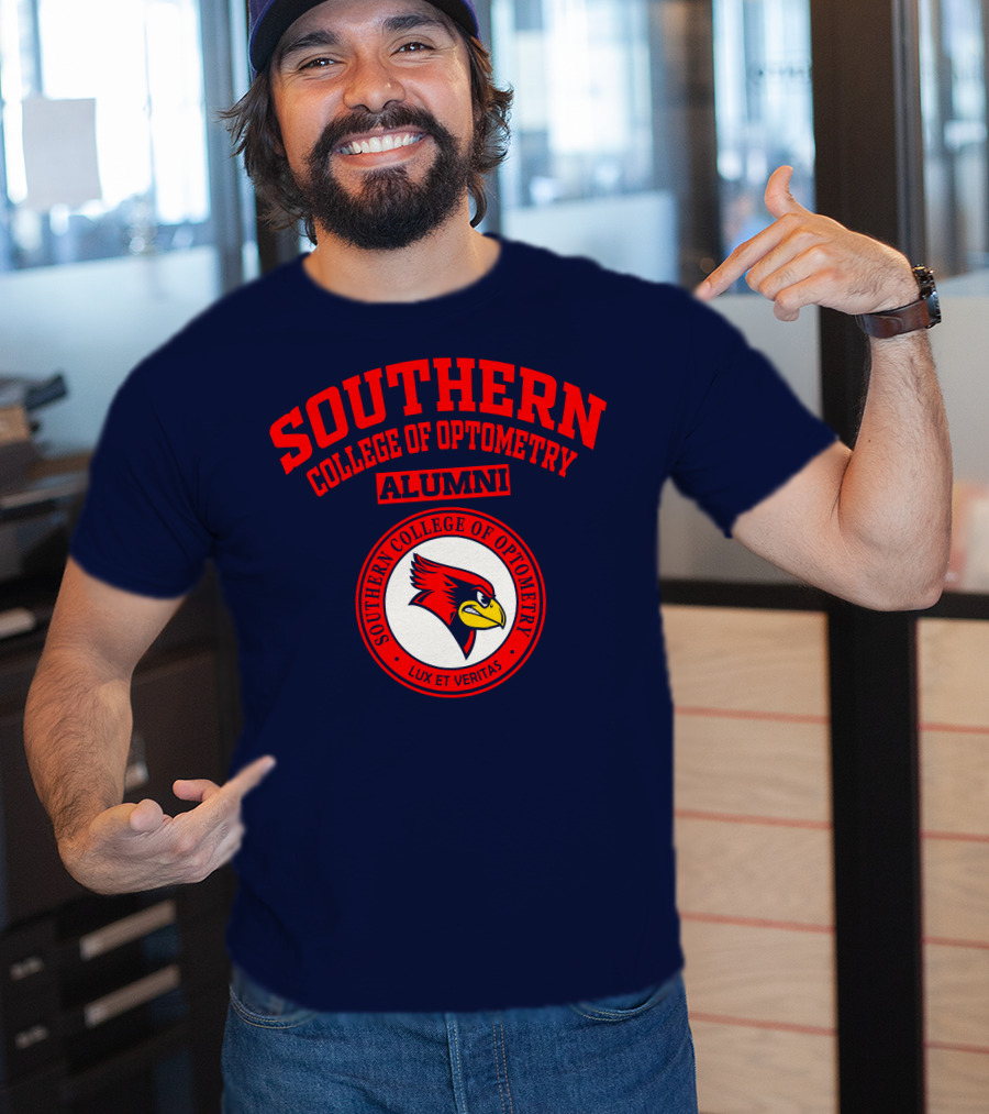 Southern College Of Optometry Alumni Lux Et Veritas Cardinal T-Shirt