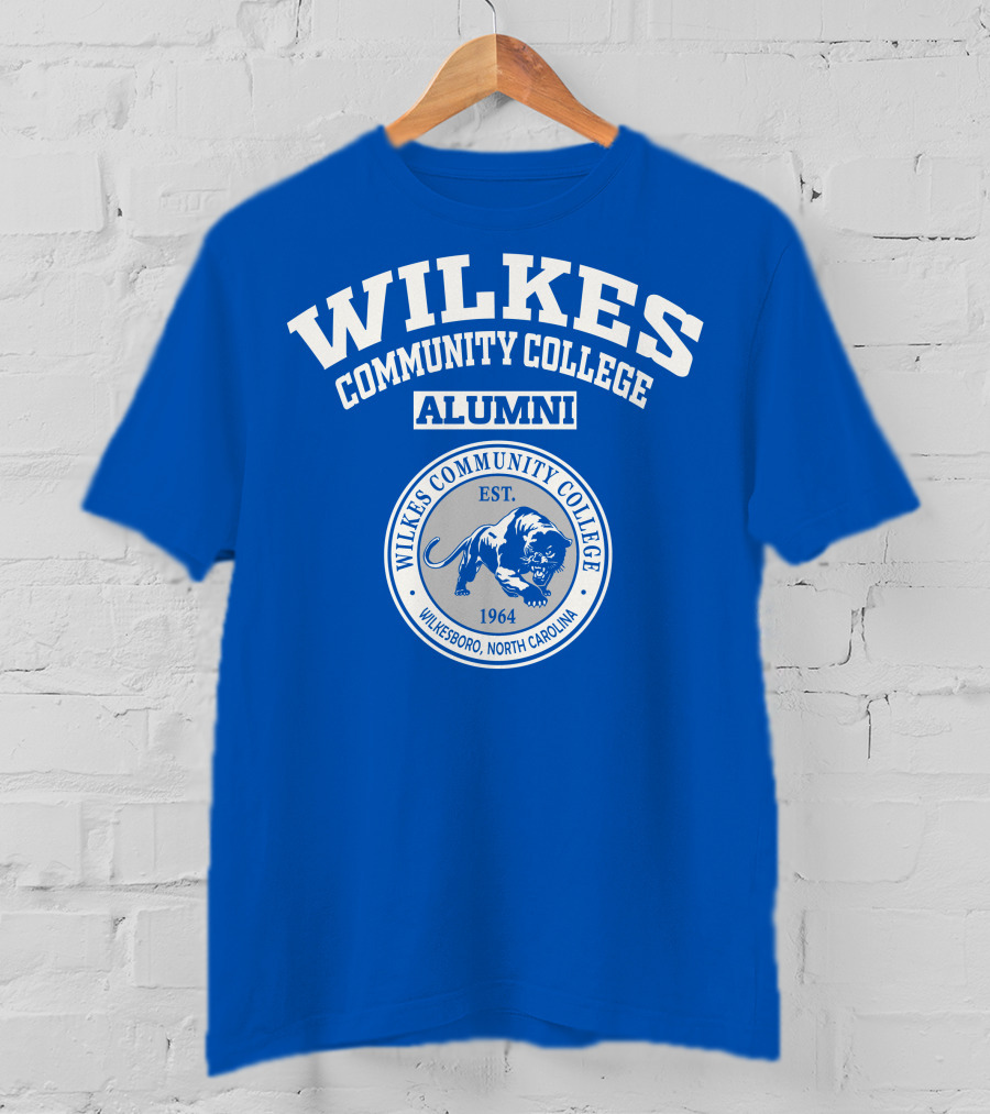 Wilkes Community College Alumni Wilkesboro North Carolina Est 1964 T-Shirt