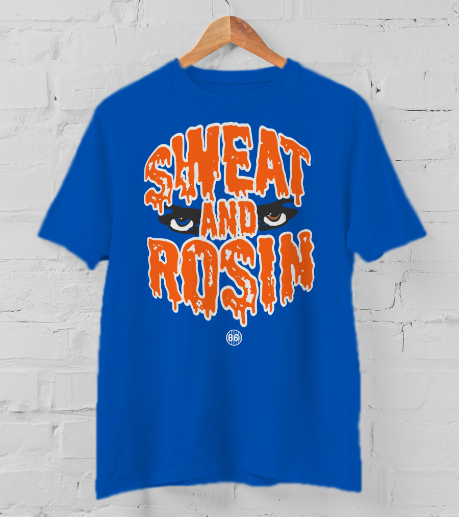 SWEAT AND ROSIN Eyes Dripping Orange 86 T-Shirt