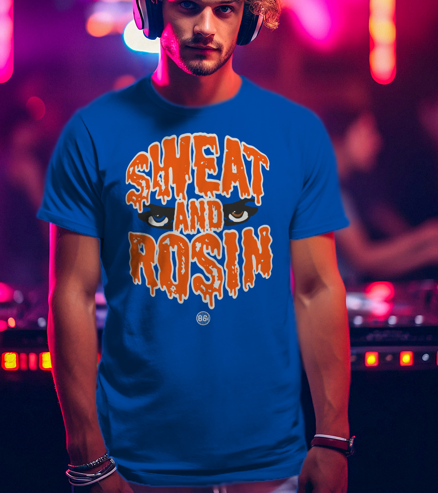 SWEAT AND ROSIN Eyes Dripping Orange 86 T-Shirt