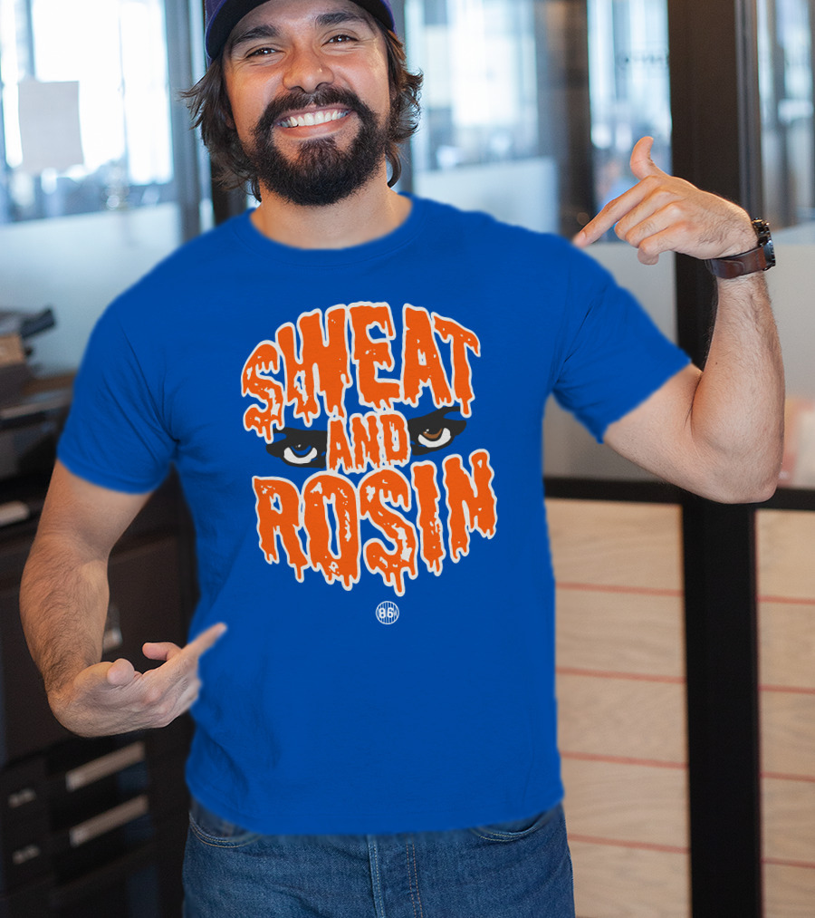 SWEAT AND ROSIN Eyes Dripping Orange 86 T-Shirt