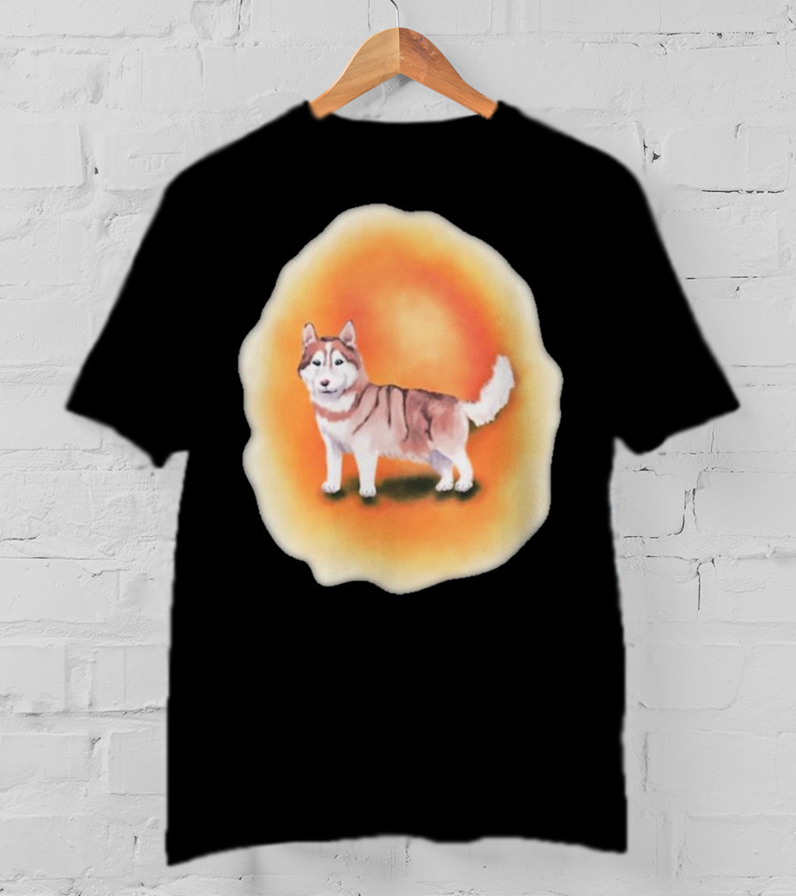 Upblissed ADHD Husky Roam As A Pack Vibrant Sunset Aura T-Shirt