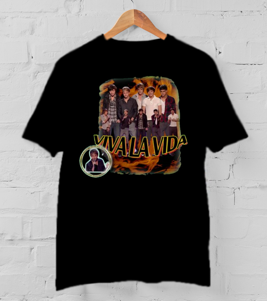 Keelybutler Sadstreet Viva La Vida Group Performance Flame Background T-Shirt