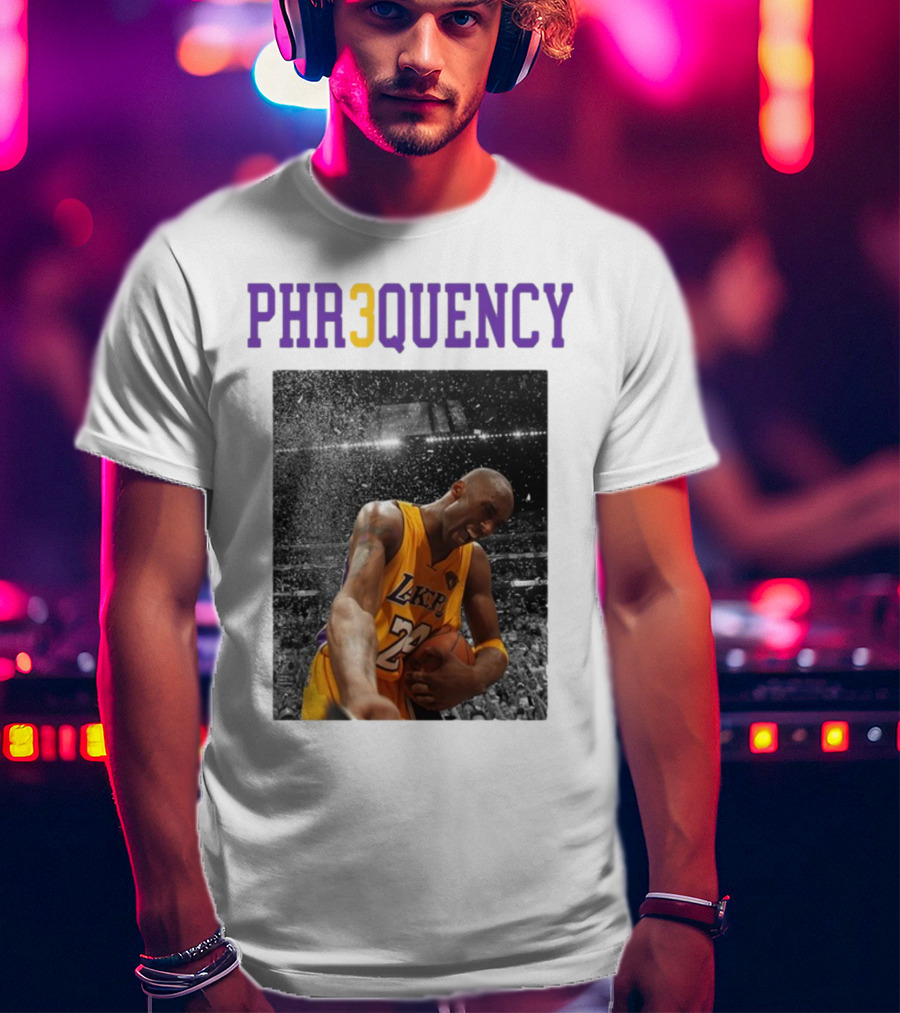 PHR3QUENCY Lakers 24 Basketball T-Shirt