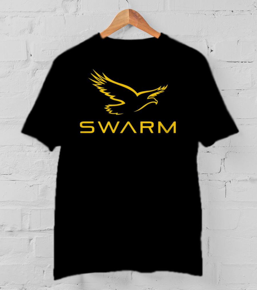 SWARM Hawk Logo Yellow Black T-Shirt