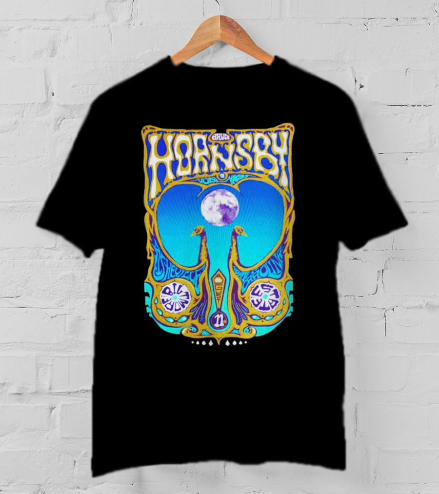 Bruce Hornsby Vintage Music Art With New York Psychedelic Blue Moon T-Shirt