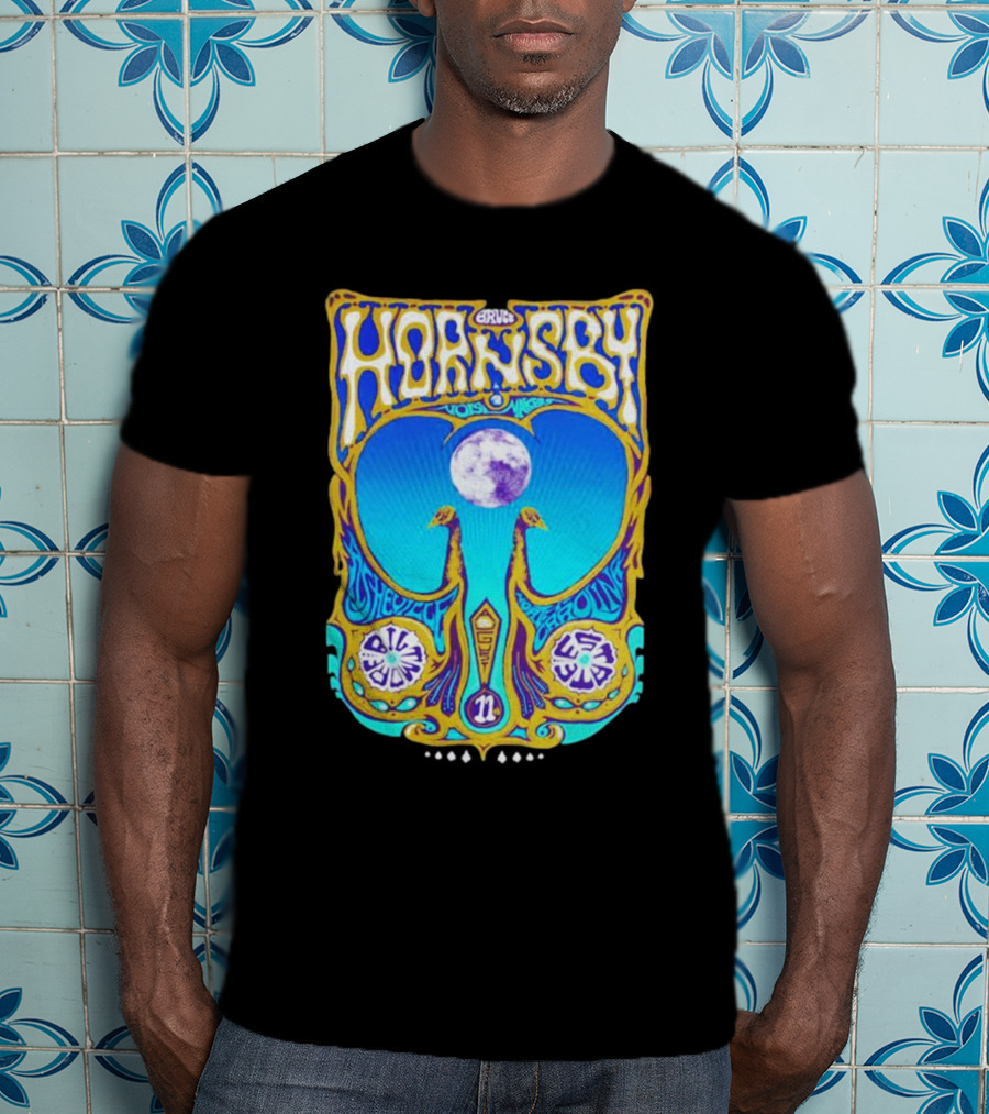 Bruce Hornsby Vintage Music Art With New York Psychedelic Blue Moon T-Shirt