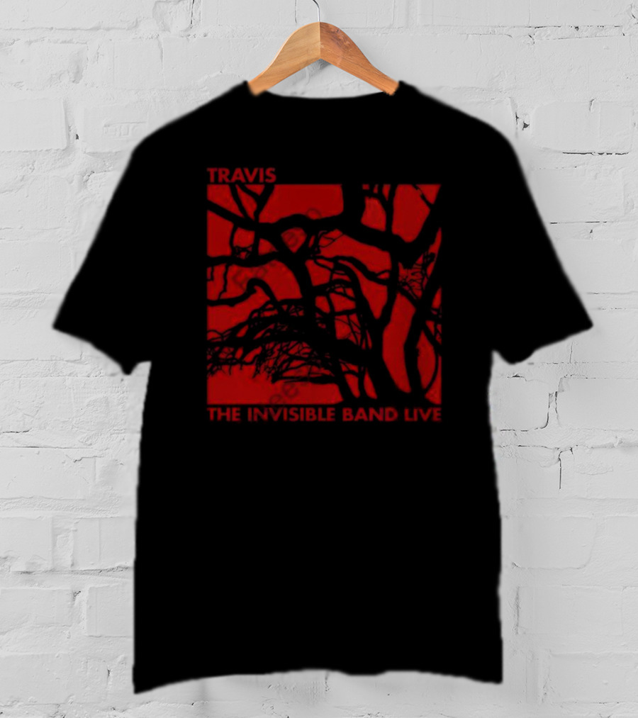 Travis The Invisible Band Live Red Branches T-Shirt