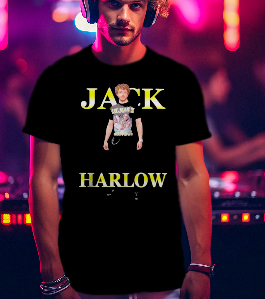 Lil Nas X Wearing Jack Harlow T-Shirt With Jack Harlow T-Shirt