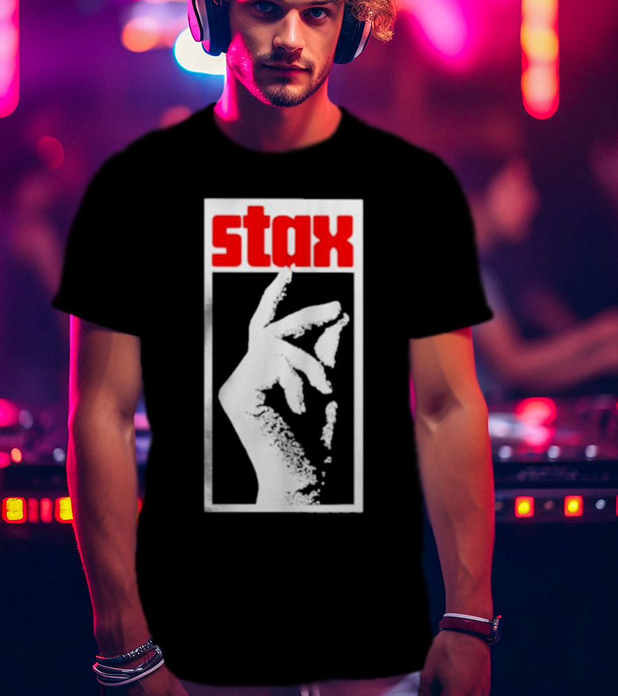 Stax Records Merch Classic Stax Snap Logo Hand T-Shirt