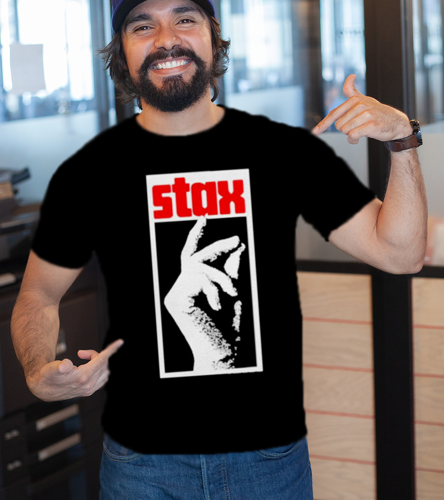 Stax Records Merch Classic Stax Snap Logo Hand T-Shirt