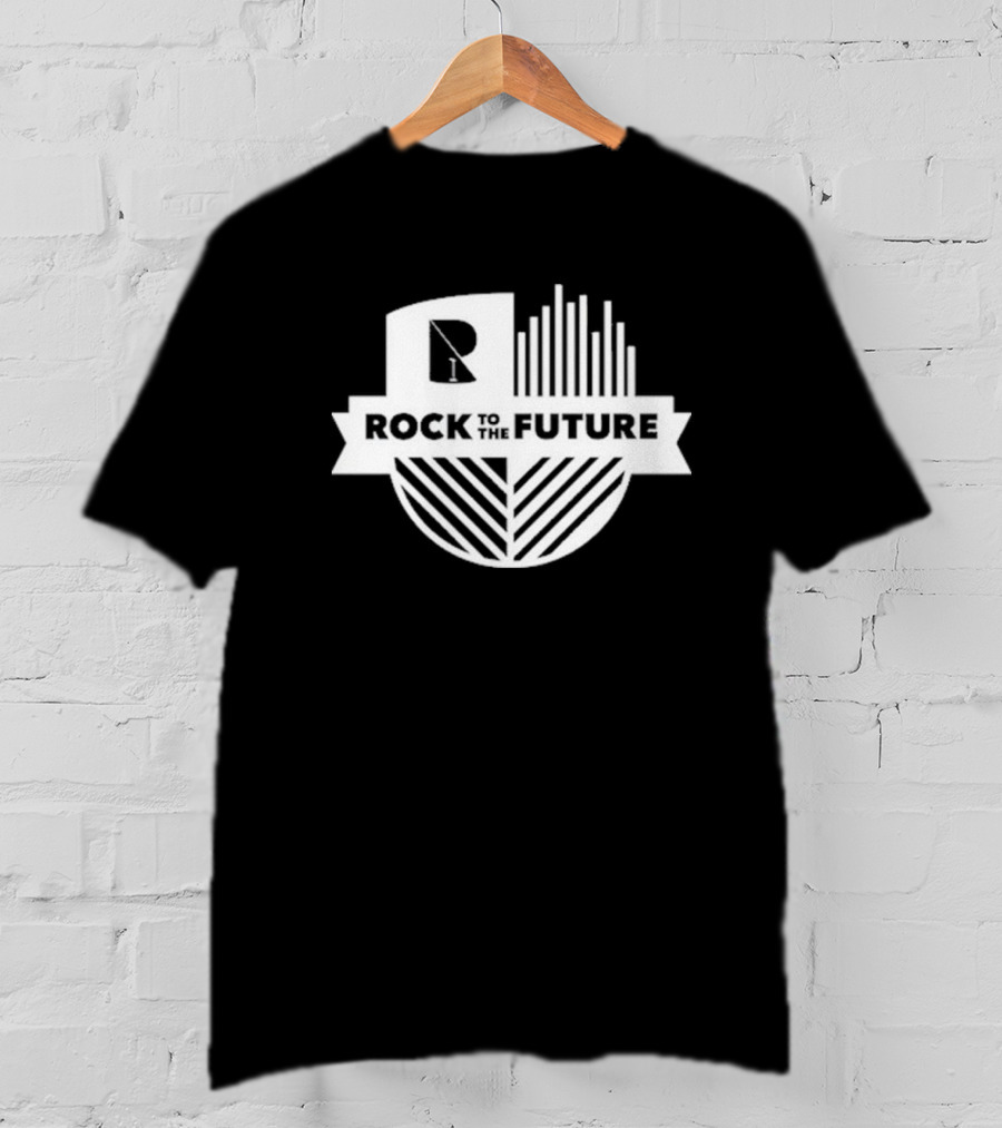 Rock To The Future R1 Logo With Sound Waves And Lines T-Shirt