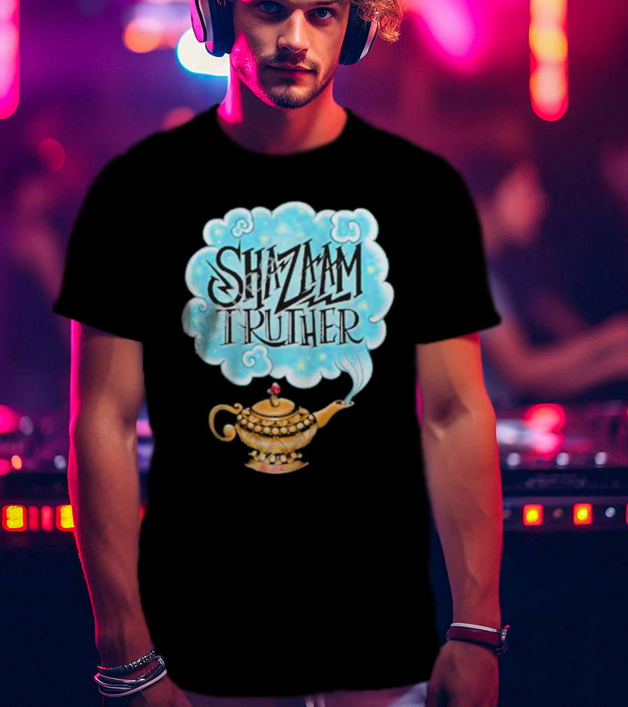 Shazaam Truther Magic Lamp Cloud T-Shirt