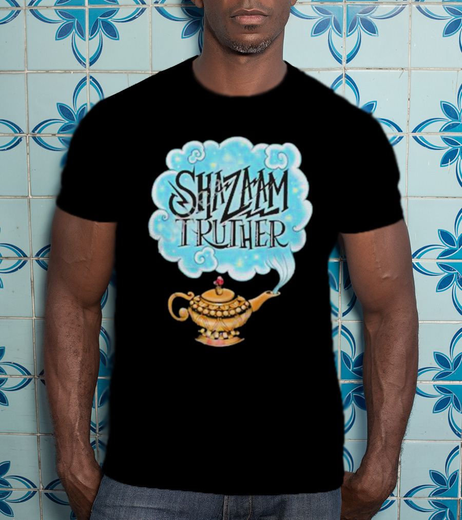 Shazaam Truther Magic Lamp Cloud T-Shirt