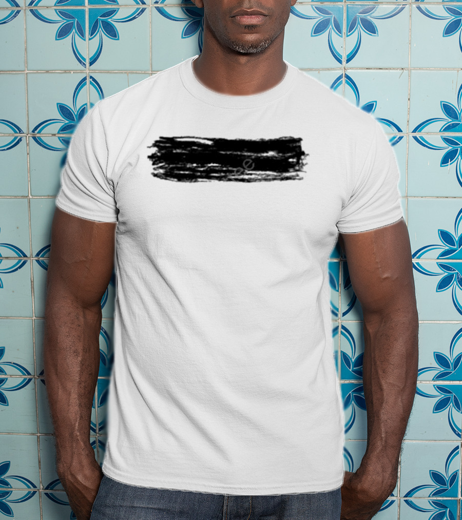 Teddysphotos Yellow Subtract Black Brushstroke Iconic T-Shirt