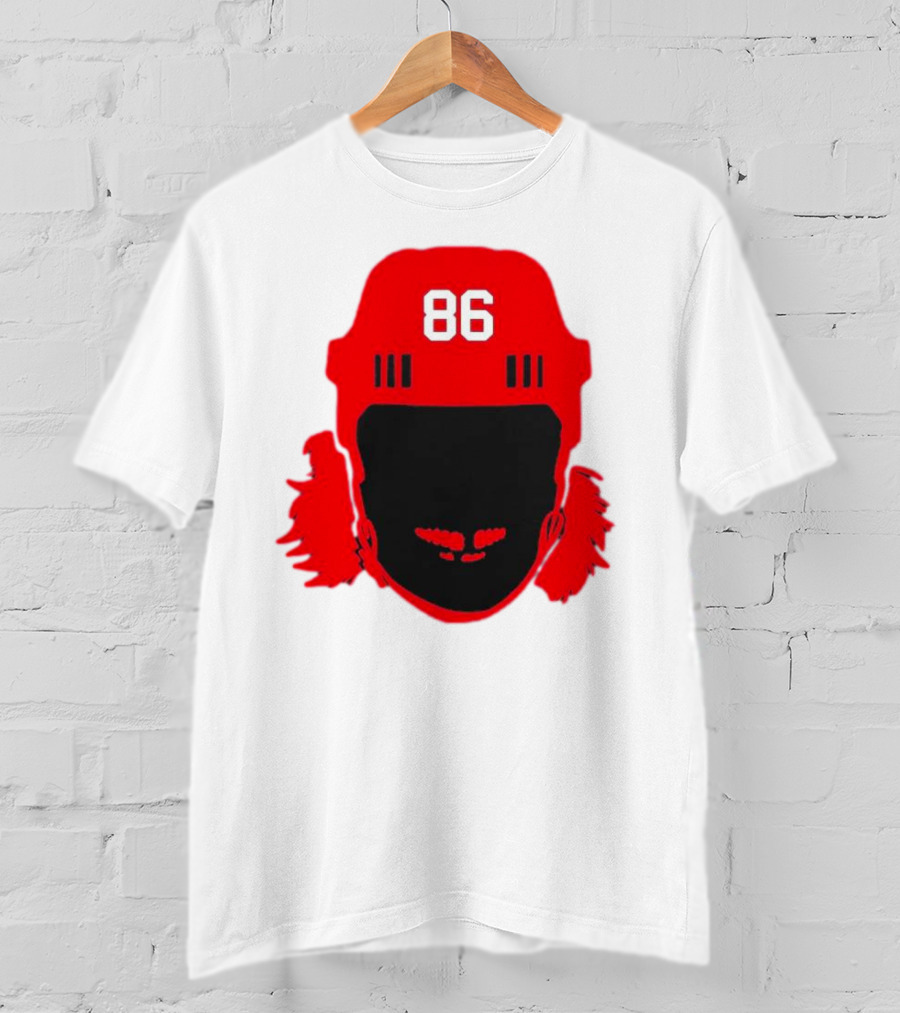 Spittin Chiclets Nj 86 Hockey Helmet T-Shirt