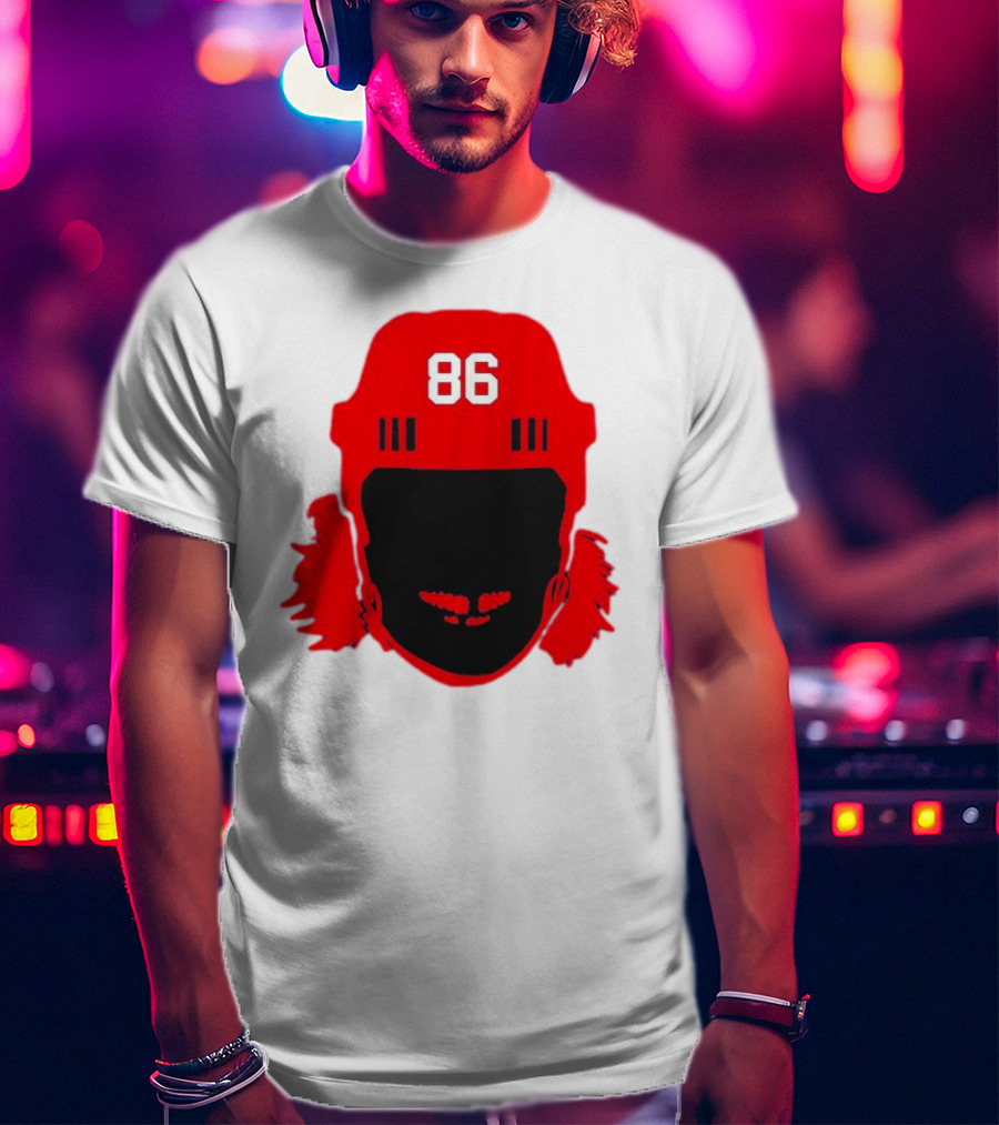 Spittin Chiclets Nj 86 Hockey Helmet T-Shirt