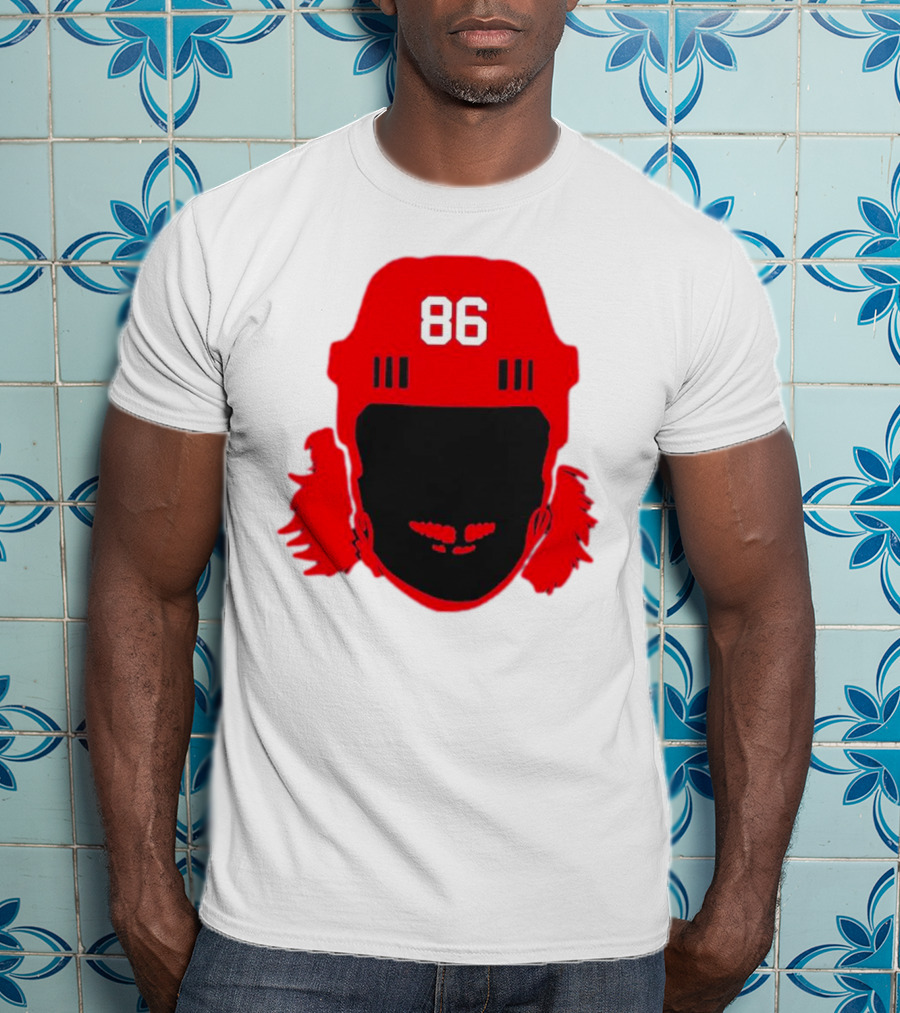 Spittin Chiclets Nj 86 Hockey Helmet T-Shirt