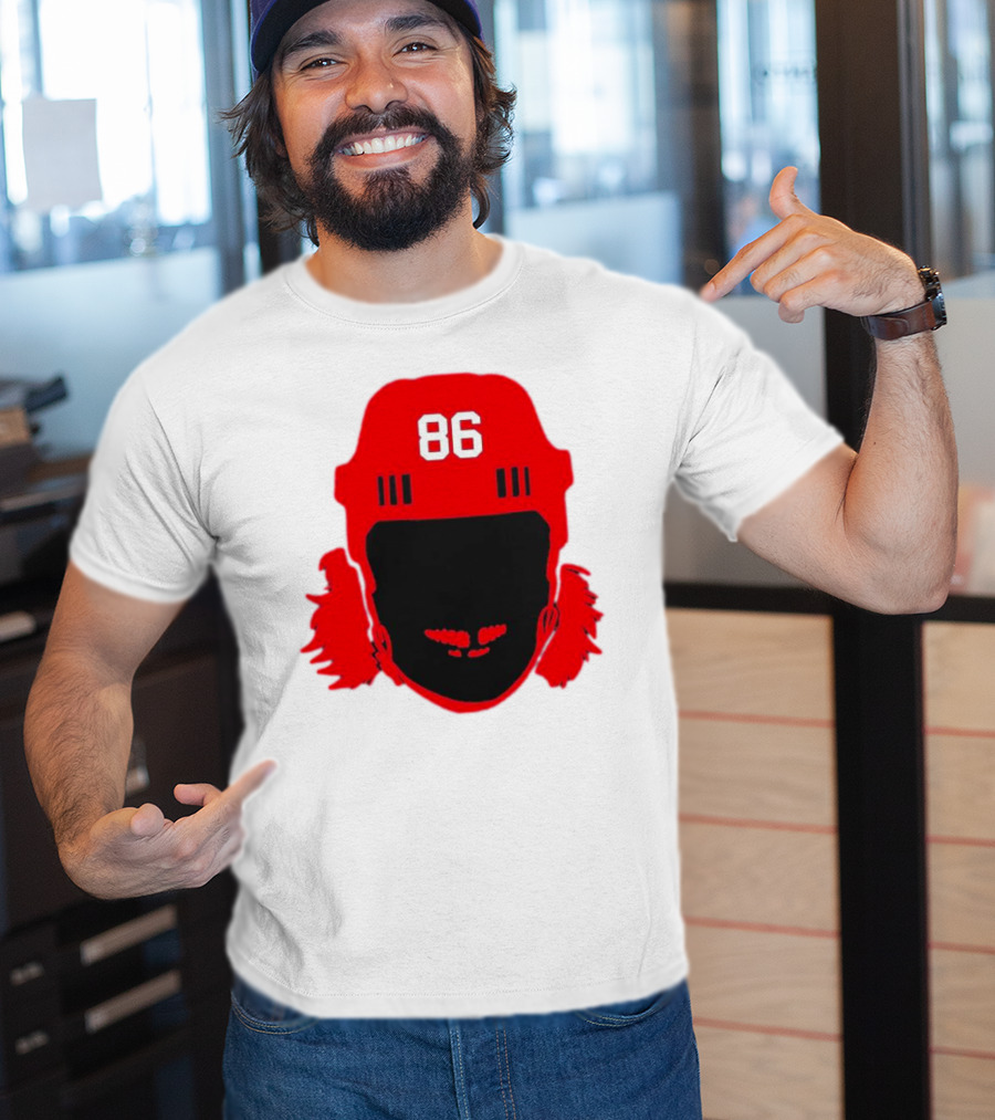 Spittin Chiclets Nj 86 Hockey Helmet T-Shirt