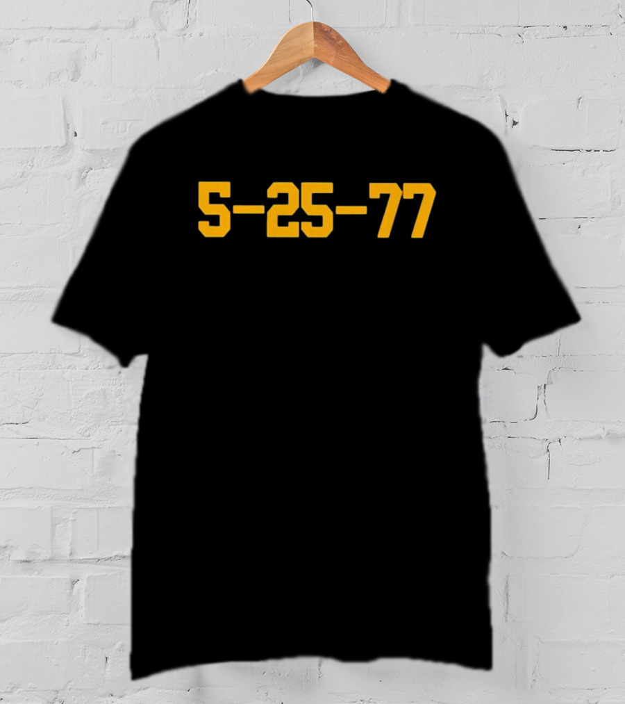 Mechilambre 5-25-77 Retro Date Emblem T-Shirt