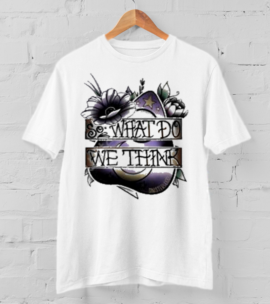 So What Do We Think Moon And Stars Floral T-Shirt