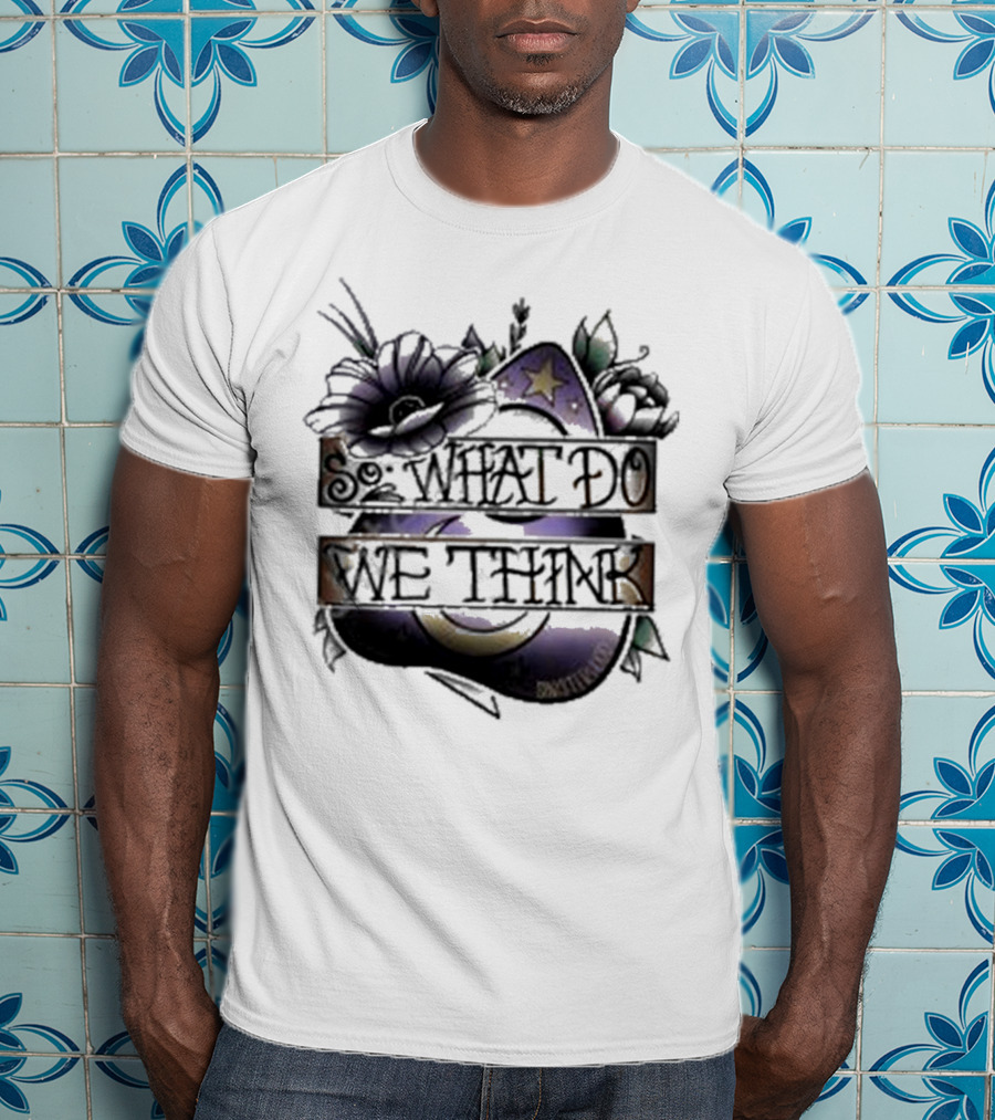 So What Do We Think Moon And Stars Floral T-Shirt