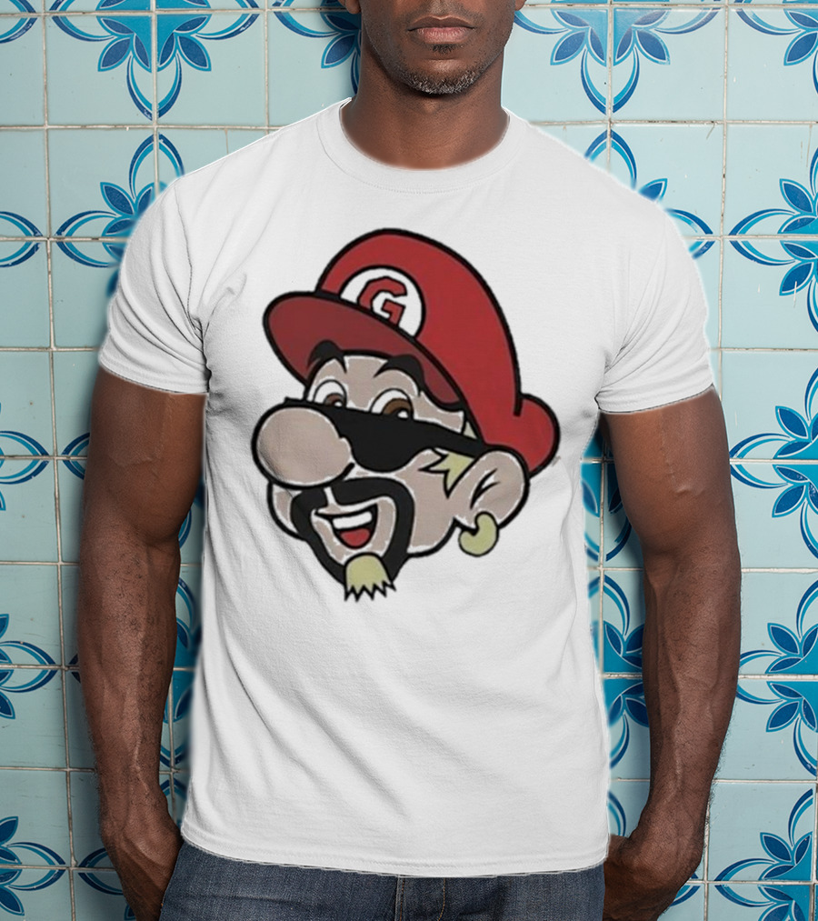 Super Fierio G Mustache Cap T-Shirt