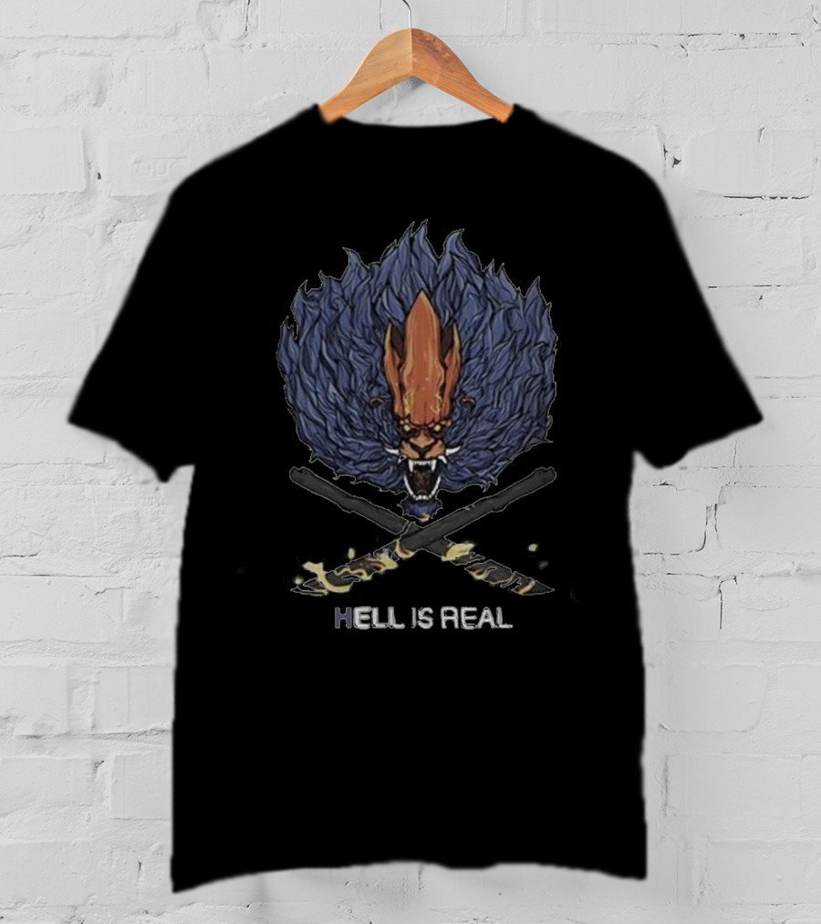 HELL IS REAL Demon Wild Fiery Beast T-Shirt