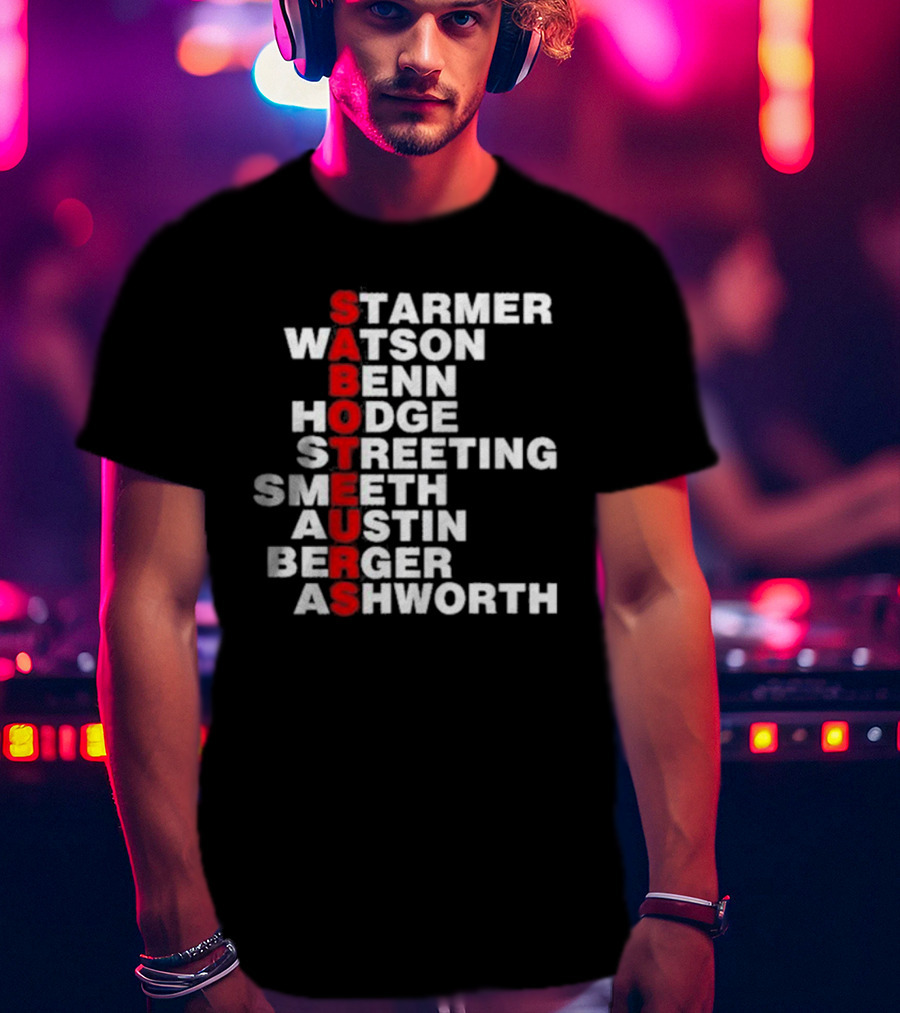 Angrybirdju Saboteurs Starmer Watson Benn Hodge Streeting Smeeth Austin Berger Ashworth T-Shirt