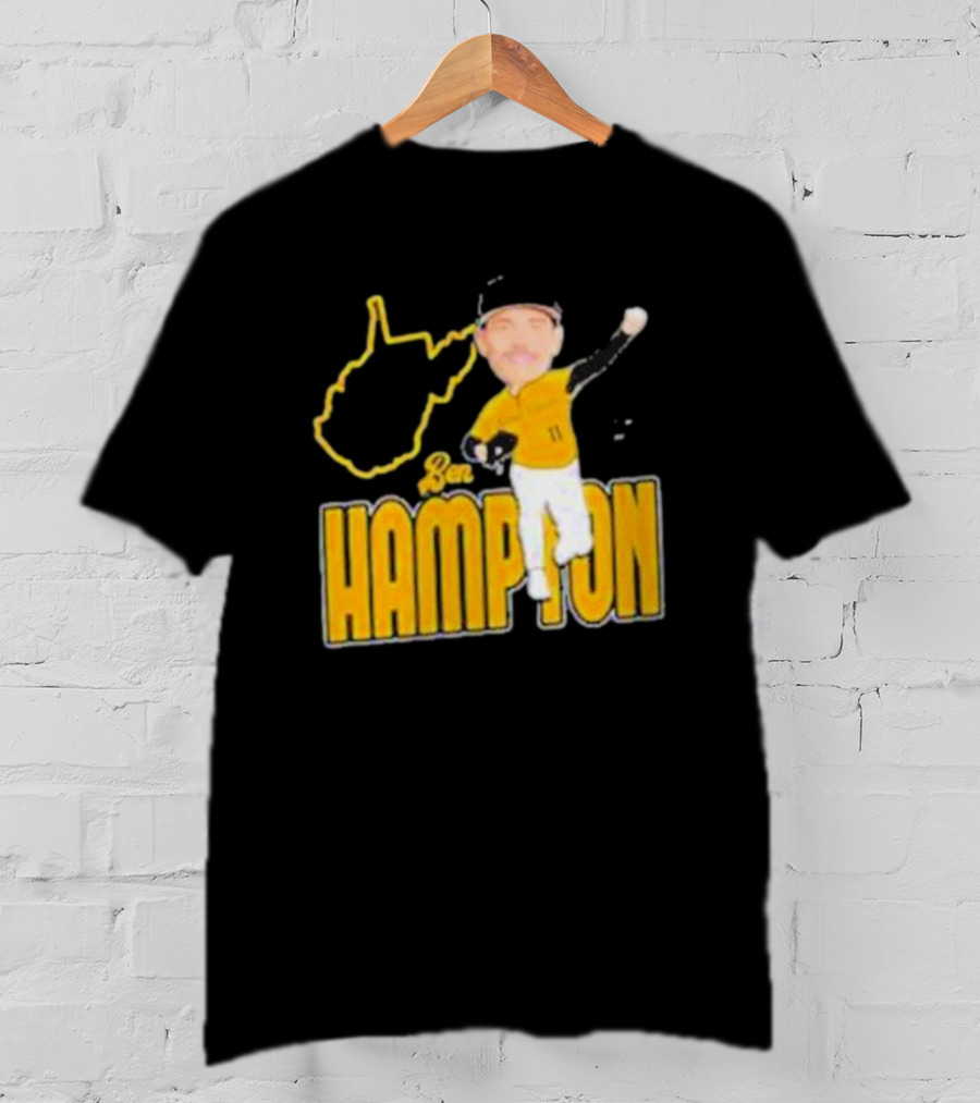 Ben Hampton West Virginia Baseball 11 Fan T-Shirt