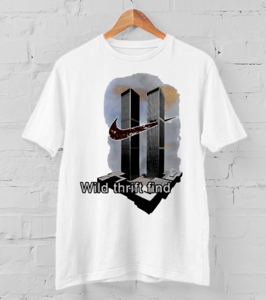Wild Thrift Find Screenshot Tiktok Twin Towers T-Shirt
